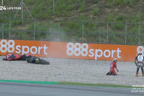 Kesedihan Johann Zarco Usai Buat Andrea Dovizioso Jatuh di MotoGP Catalunya