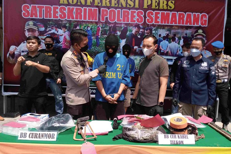 Pelaku pencurian sepeda motor di tiga hotel ditangkap aparat Polres Semarang.