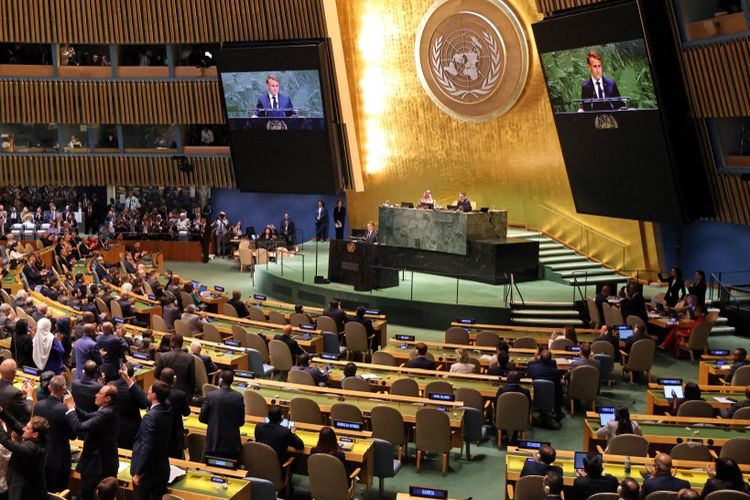Presiden Perancis Resmi Akui Negara Palestina di KTT PBB, Para Delegasi Tepuk Tangan