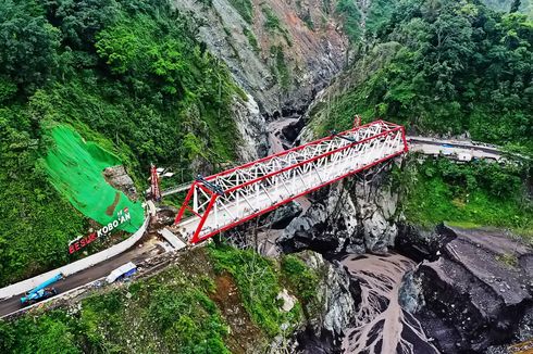 Pembangunan Jembatan Gladak Perak Masuk Tahap Akhir, Pekerja Terkendala Cuaca