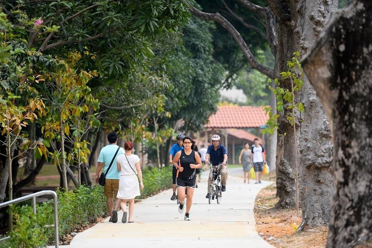 Jalur sepeda di Singapura