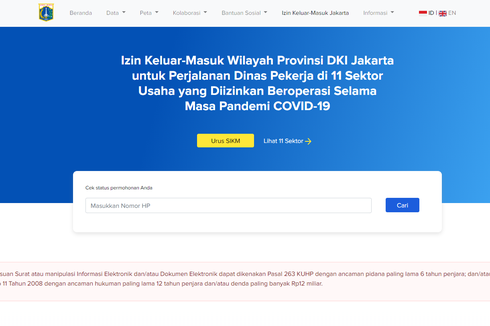 Panduan dan Cara Membuat SIKM DKI Jakarta Secara Online