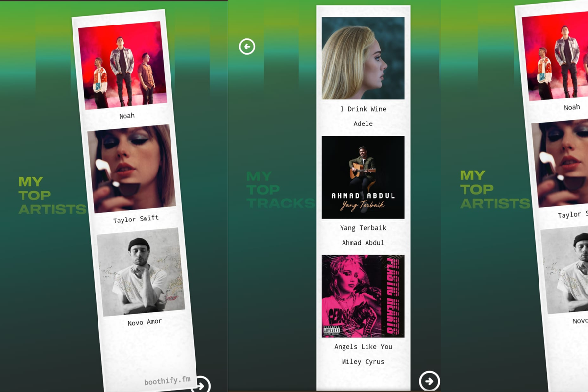 Spotify Photo Strips