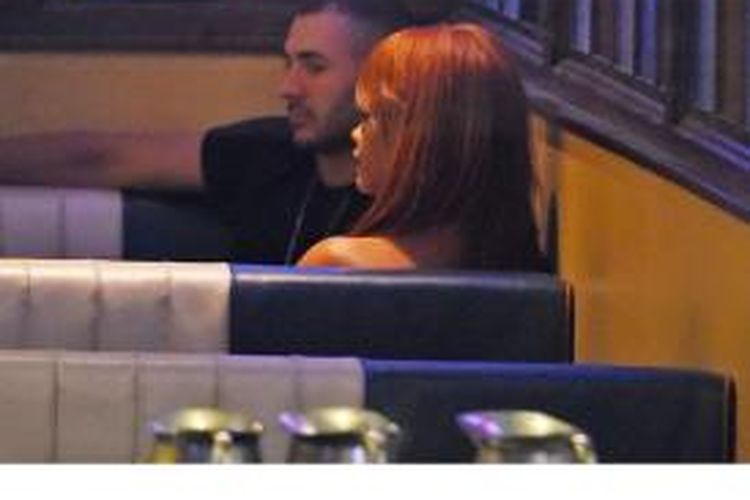 Karim Benzema dan Rihanna.