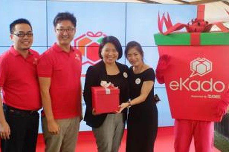 Vice President Digital Advertising Telkomsel Haryati Lawidjaja, CEO & Co-Founder Access Mobile Eunjae Won, Managing Director Access Mobile Indonesia Danny Jong dan General Manager Retail & Couponing Telkomsel Edwin Ariono.