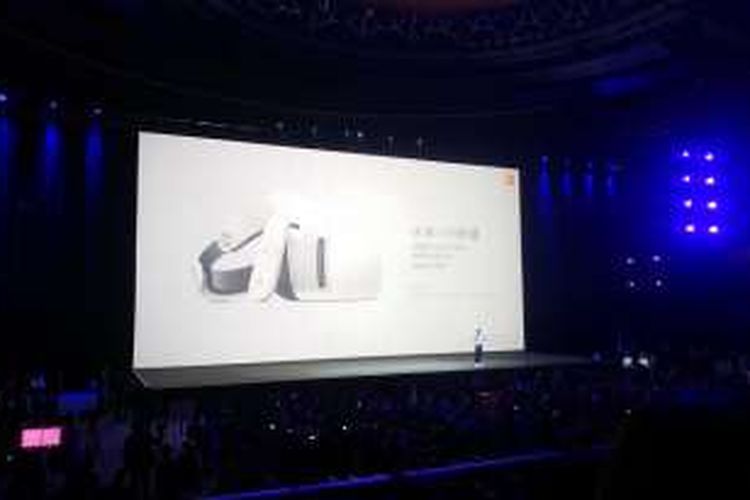Xiaomi meluncurkan Mi VR, Selasa (23/10/2016) di Peking University, Beijing, China.