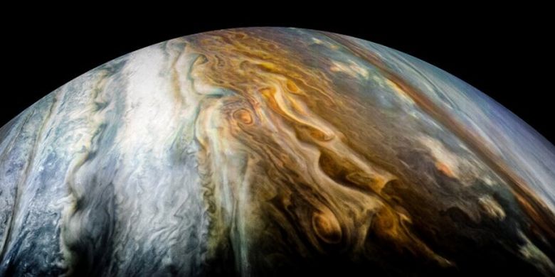 Foto terbaru Jupiter yang diabadikan JunoCam