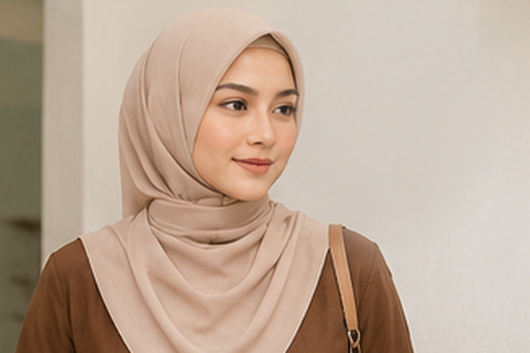 Inspirasi warna jilbab untuk baju coklat, mulai dari hitam, beige, dusty pink, hingga navy agar tampilan makin stylish dan elegan.