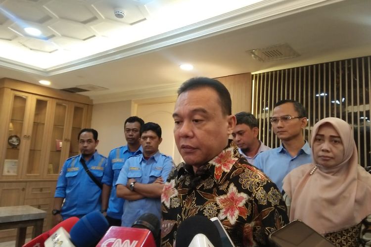 Wakil Ketua DPR Sufmi Dasco Ahmad di Kompleks Parlemen, Senayan, Jakarta, Senin (2/3/2020).