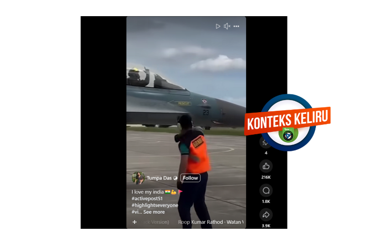 INFOGRAFIK: Video Pesawat TNI AU Dinarasikan Keliru dengan Narasi Milik India