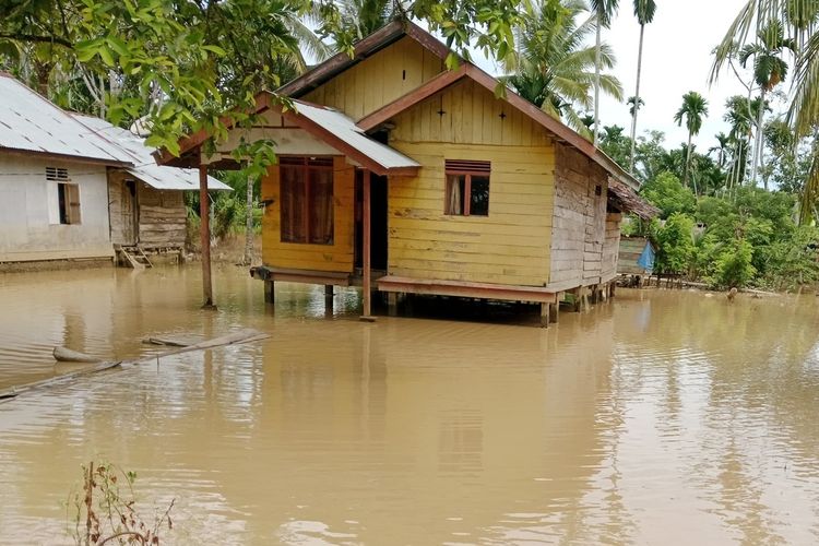 Krueng Peuto Meluap, Ratusan Rumah Terendam Banjir di Aceh Utara
