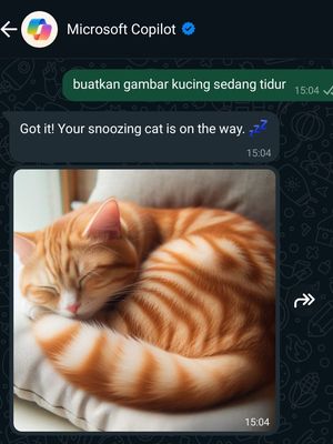 Microsoft menghadirkan chatbot AI Copilot di WhatsApp. Pengguna WA bisa bertanya langsung seperti mengirim pesan kepada orang lain. 