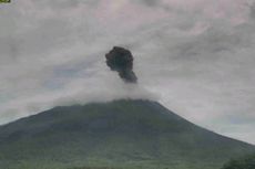 Gunung Ile Lewotolok Erupsi Lagi, Kolom Abu Tebal Mengarah ke Barat