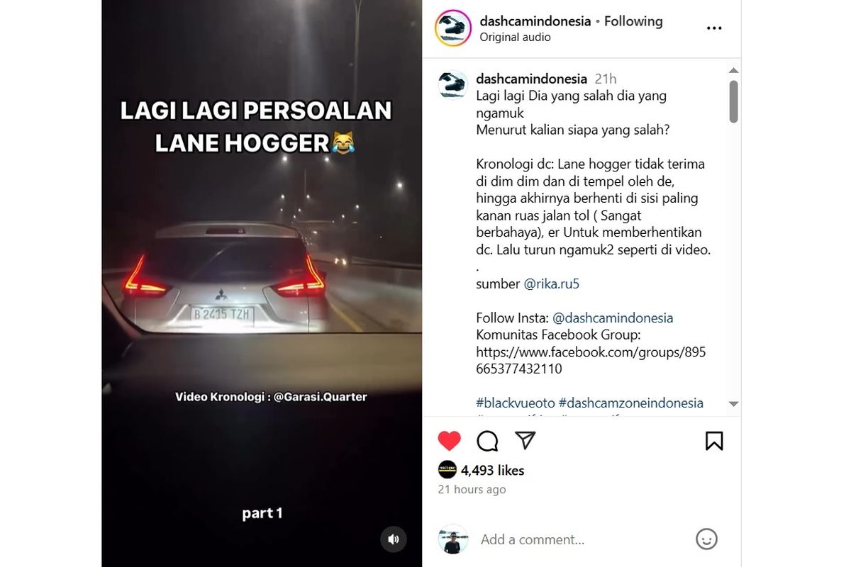 Dalam konteks berkendara, istilah ?lane hogger? merujuk pada pengemudi yang secara sengaja atau tidak sengaja menghalangi jalur lalu lintas dengan cara yang tidak sesuai, khususnya di lajur yang seharusnya digunakan untuk menyalip atau lajur kanan.