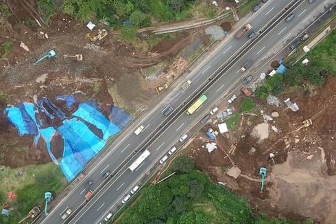 Catat, Hari Ini Ada Contraflow di Tol Cipularang akibat Longsor