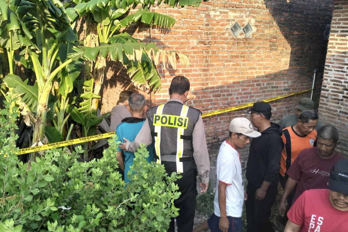 Lokasi penemuan wanita tewas leher berdarah di Sidoarjo, Rabu (30/10/2024).