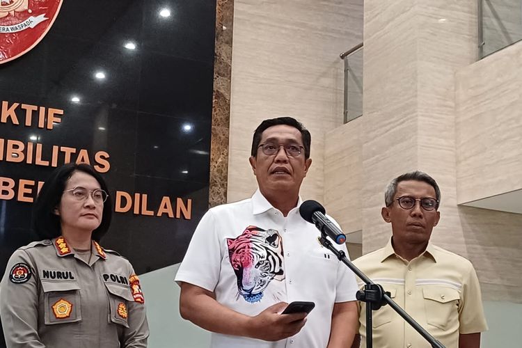 Direktur Tindak Pidana Umum (Dirtipidum) Bareskrim Polri Brigjen Djuhandhani Rahardjo Puro di Mabes Polri, Jakarta, Rabu (6/9/2023)