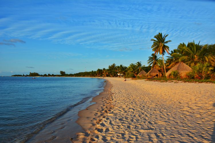 Pulau Benguerra di Kepulauan Bazaruto, Mozambik