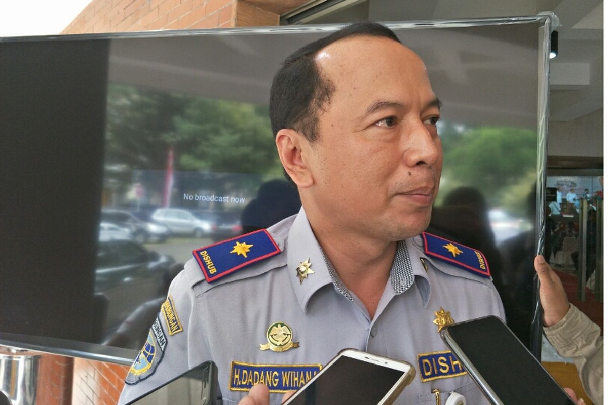 Kepala Dinas Perhubungan Depok, Dadang Wihana, di Hotel Bumiwiyata, Margonda, Rabu (13/3/2019).