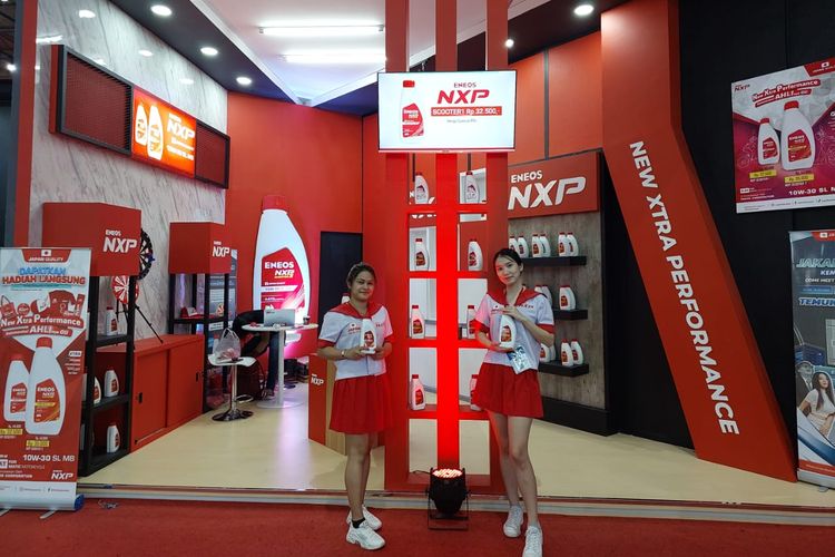 Oli motor matik Eneos NXP (New Extra Performance) hadir dalam ajang Pekan Raya Jakarta (PRJ) 2023 alias Jakarta Fair Kemayoran di JIExpo, Jakarta, pada 14 Juni ? 16 Juli 2023.
