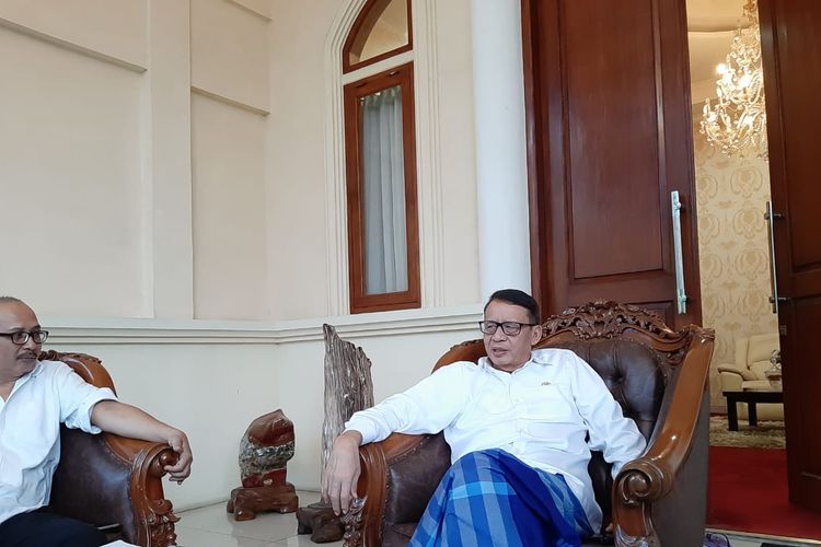Gurbernur Banten Wahidin Halim saat ditemui di rumah dinasnya di Kota Serang, Rabu (15/5/2019).