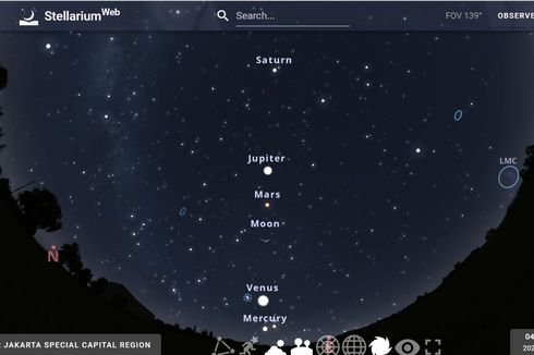 Fenomena Planet Sejajar 24 Juni, Jupiter dan Venus Paling Terang