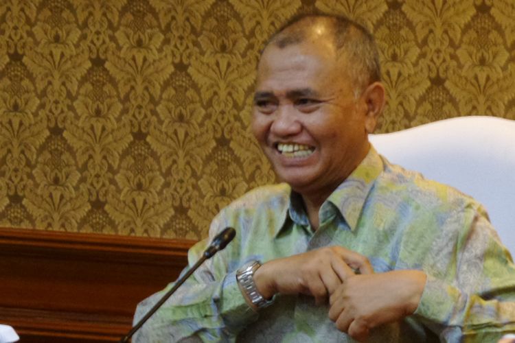 Ketua KPK Agus Rahardjo di Gedung Kementerian PAN RB Jakarta, Jumat (31/3/2017).