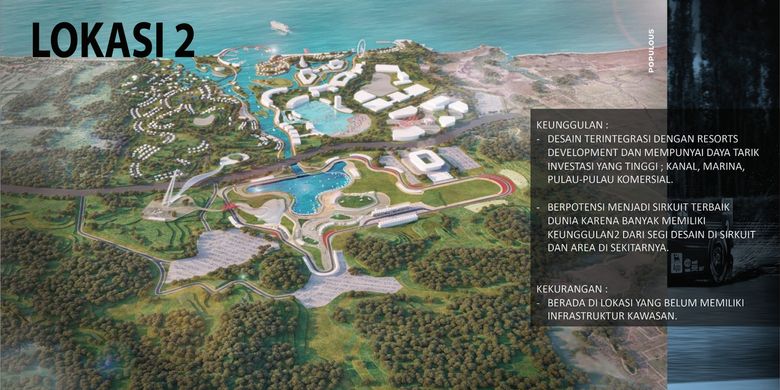 Gambaran lokasi kedua pembangunan sirkuit F1 Bintan, Kepri.