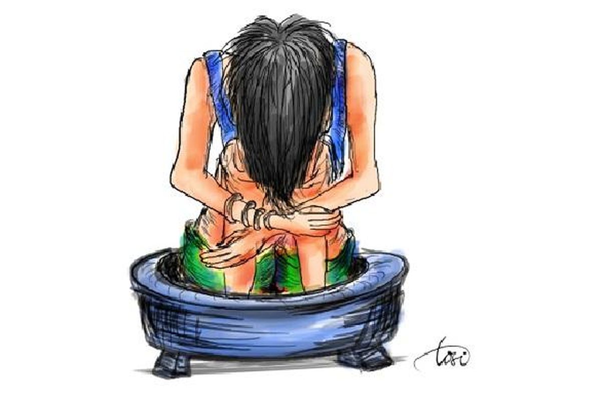 Ilustrasi kekerasan dan penyiksaan terhadap perempuan