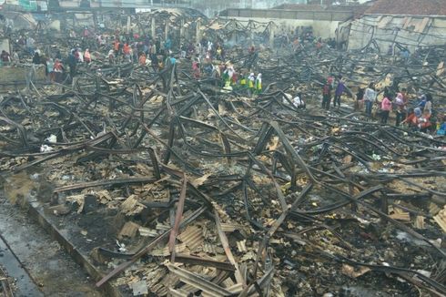 Ratusan Kios di Manonjaya Terbakar, Pedagang Disiapkan Lokasi Darurat