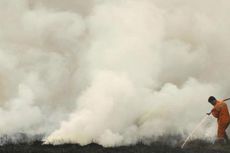 Kabut Asap di Jambi Bercampur Abu