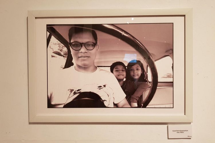 Salah satu koleksi di pameran foto Ini Ayah Hebatku di Bentara Budaya Jakarta, Selasa (21/11/2017).