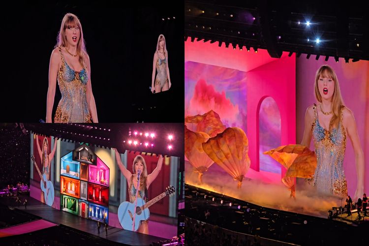 Kamera S24 Ultra juga bisa menjepret tampilan layar LED super gede di konser Taylor Swift. Hasil fotonya sangat bagus, jernih, dan tajam, dan yang paling penting tidak ada efek flare.