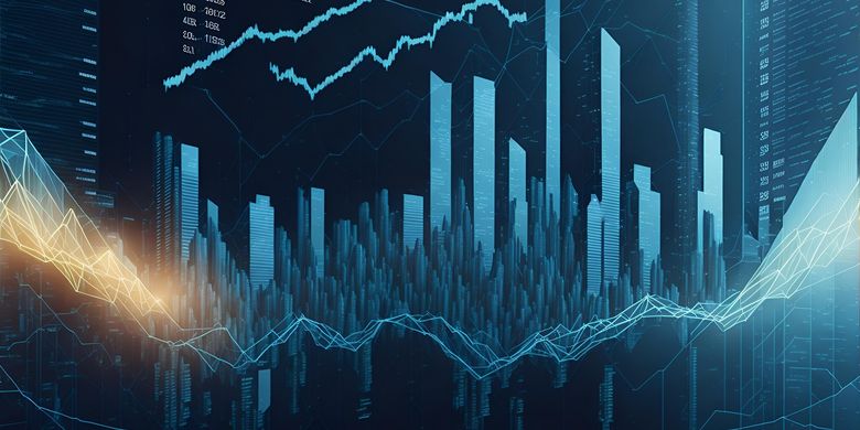 Ilustrasi pasar saham. 