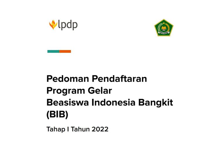 Kemenag membuka beasiswa Indonesia Bangkit jenjang S1-S3. 
