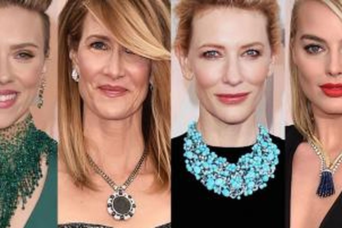 (Kiri ke kanan) Scarlett Johansson, Laura Dern, Cate Blanchett dan Margot Robbie.