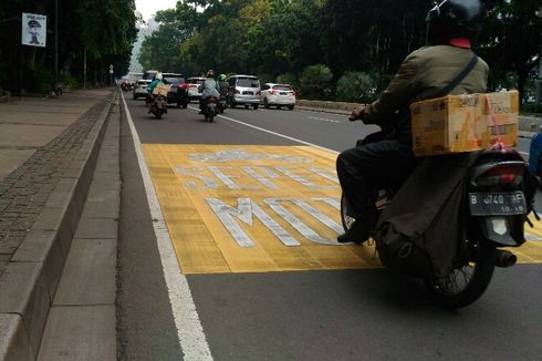 Kanalisasi Sepeda Motor Sudah Berlaku di Jalan Sudirman-Thamrin