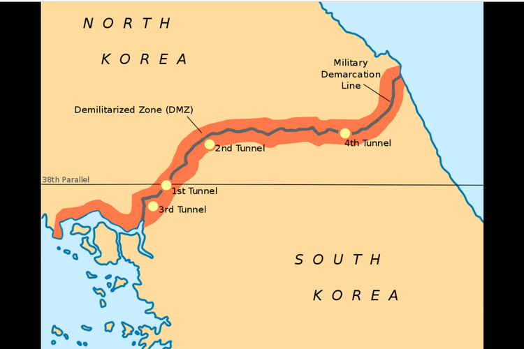 Zona Demiliterisasi Korea (DMZ).