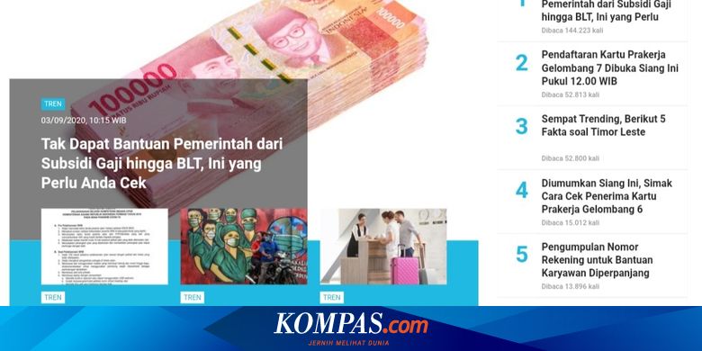 Populer Tren Yang Perlu Dicek Jika Tak Terima Subsidi Gaji Hingga Blt 5 Fakta Timor Leste Halaman All Kompas Com