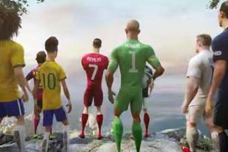 Video iklan salah satu perusahaan peralatan olahraga untuk Piala Dunia 2014.