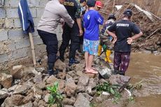 Tembok Setinggi 3 Meter Ambruk di Bandung, 1 Rumah Rusak, Material Hambat Aliran Sungai hingga Banjiri Pemukiman
