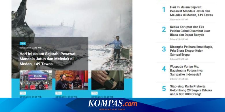[POPULER TREN] Tragedi Pesawat Mandala Tahun 2005 | Prakerja Gelombang 20 Segera Dibuka - Vimarsana News