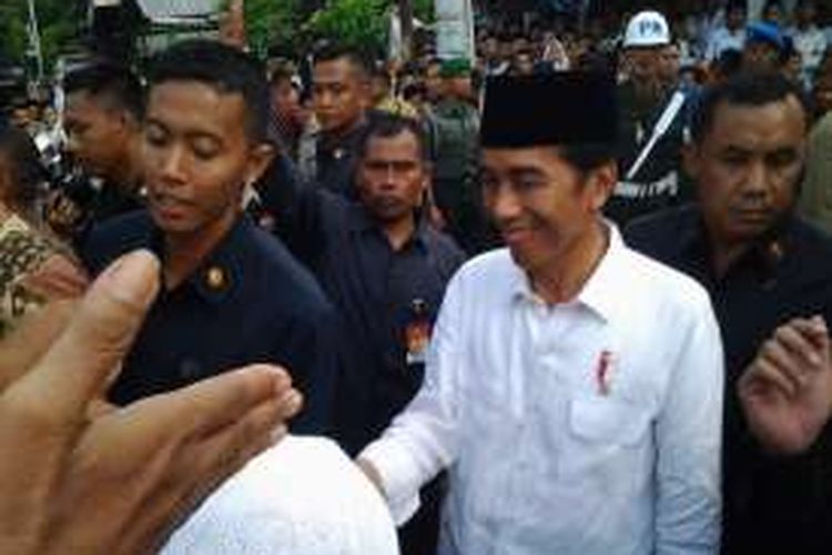 Presiden Jokowi Di Kaliwungu Kendal Jawa Tengah.Kompas.Com /Slamet Priyatin 