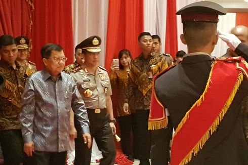 Perpisahan di Polri, Kalla Sebut Pentingnya Ketegasan dan Strategi Keamanan