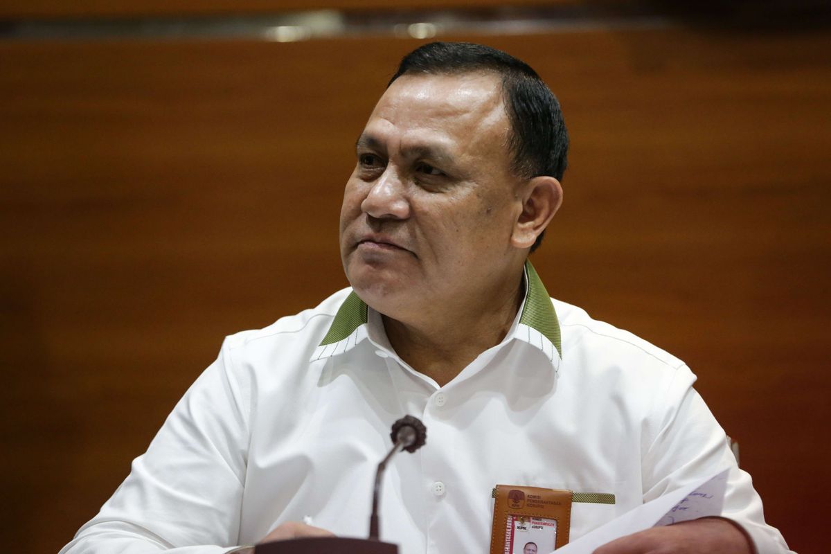 Foto stok: Ketua Komisi Pemberantasan Korupsi, Firli Bahuri.