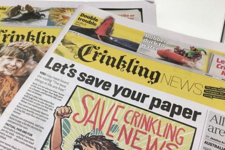 Crinkling News, koran khusus anak-anak di Australia.