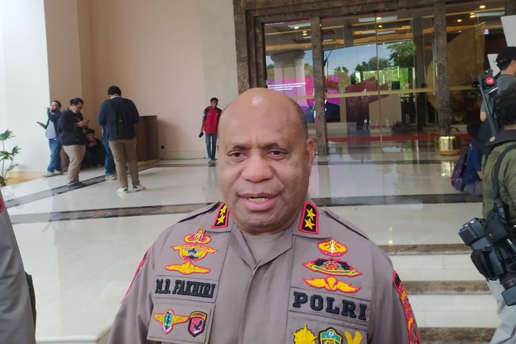Kapolda Papua Irjen Mathius D Fakhiri di Hotel Sultan, Jakarta, Rabu (8/2/2023).