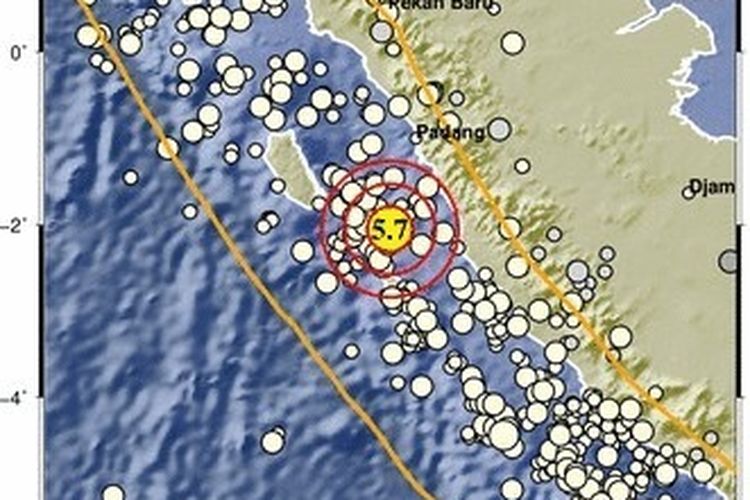Gempa Bermagnitudo 5,7 Guncang Padang, Warga Rasakan Goyangan Cukup Lama