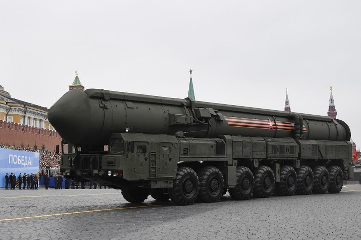 Sistem rudal balistik antarbenua, Yars RS-24, milik Rusia.