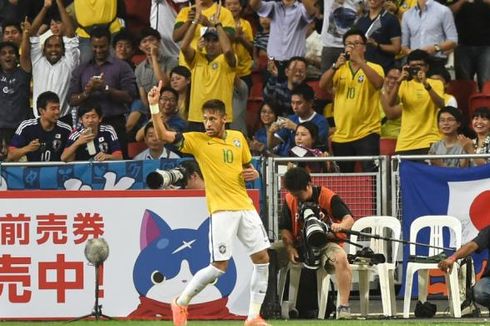 Neymar Borong Gol, Brasil Hajar Jepang